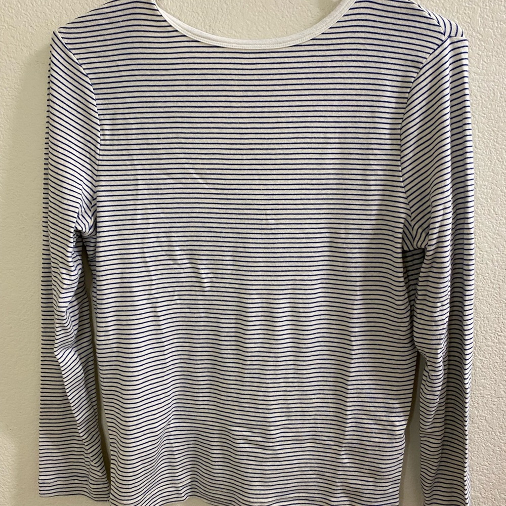 Citizens of Humanity  Set‎ of 2 - Striped Long Sleeve Tops, low back soft
